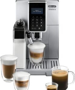 De’Longhi – Dinamica Espresso Machine with 15 bars of pressure and LatteCrema Fully Automatic Milk Frother – Silver