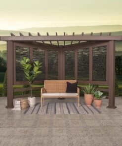 Hampton Traditional Steel Cabana Pergola