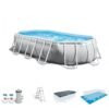 Intex – 20 Foot Prism Frame Oval Pool Set