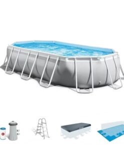 Intex – 20 Foot Prism Frame Oval Pool Set