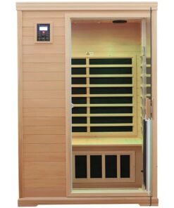 KUNSANA Far infrared sauna room,One person size, Hemlock Wooden Far Infrared Sauna for Home