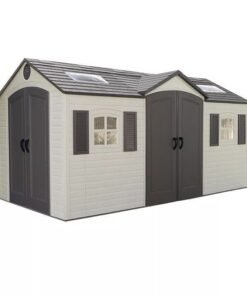 Lifetime 15′ x 8′ Dual-Entry Outdoor Storage Shed