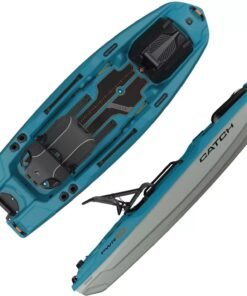 Pelican Catch Pwr 100 Single-Person Fishing Boat – Turquoise Blue