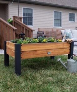Raised planter 100% authentic teak wood