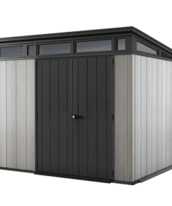 Keter Artisan 9×7 Foot Large Outdoor Shed with Floor with Modern Design for Patio Furniture