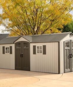20×8 ft Outdoor Plastic Storage Shed – Durable Weather-Resistant Garden Shed