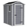 Storage Shed: Manor 4X6 S Outdoor Storage Shed, Brown