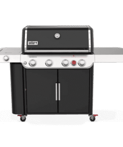 Nexgrill 4-Burner Propane GAS Grill in Black with Side Burner and Stainless Steel Main Lid