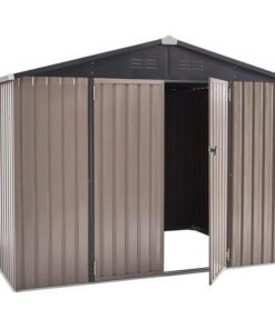 8 Ft. W x 6 Ft. D Metal Storage Shed