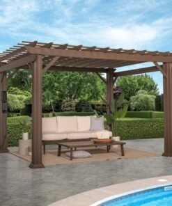Backyard Discovery 12 ft. x 10 ft. Steel Traditional Pergola