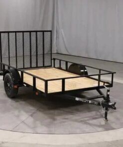 6×10 Single Axle Utility Trailer – Wood Floor & LED Lights – UK Fast Gas