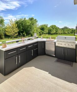 Emory Corner Outdoor Kitchen Island and Bar – Right